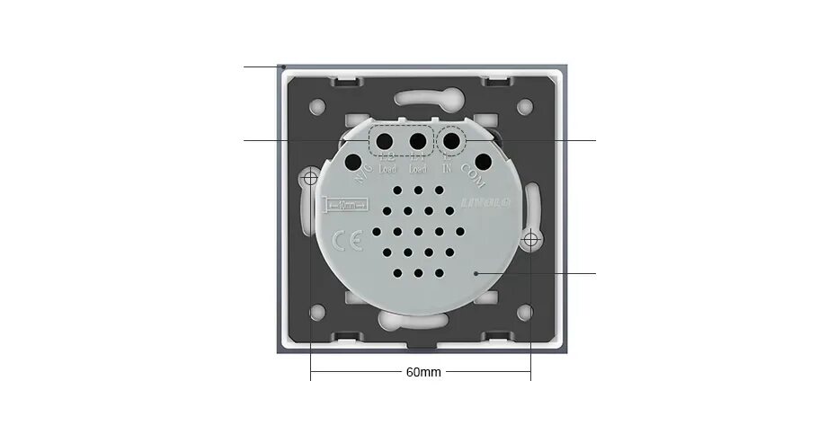 Подключение сенсорного выключателя livolo Пульт дистанционного управления LIVOLO, стандарт ЕС, 220 250 В, 80 мм AliExpress