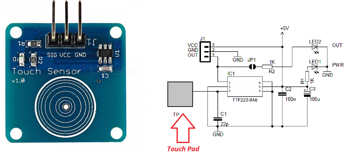 Подключение сенсорной кнопки Arduino, емкостные датчики без датчиков, возможно? Заметки программирующего "НеП