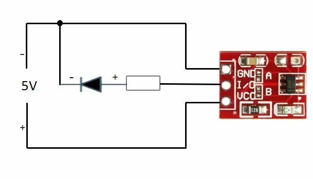 Подключение сенсорной кнопки Tutorial for TTP223 Touch Sensor Module ( Capacitive) : 5 Steps (with Pictures) 