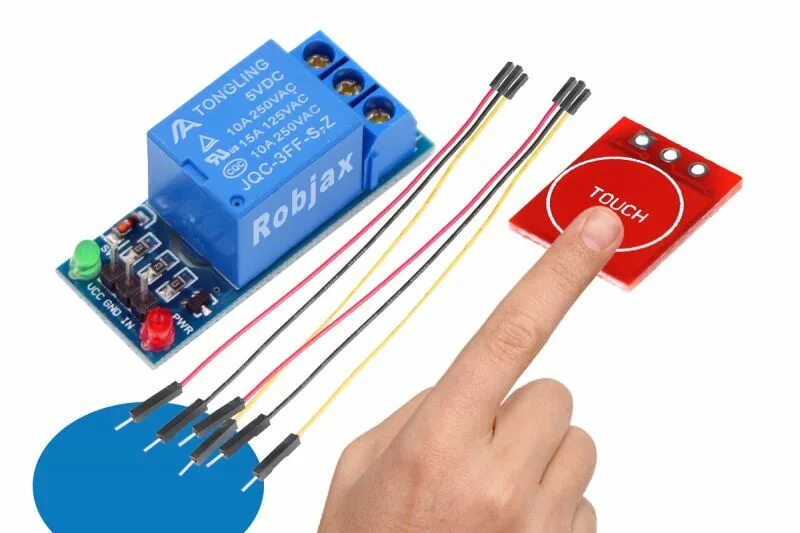 Подключение сенсорной кнопки 5V Relay Module with TTP223 Touch Sensor Module Arduino Raspberry Pi at RoboAjax