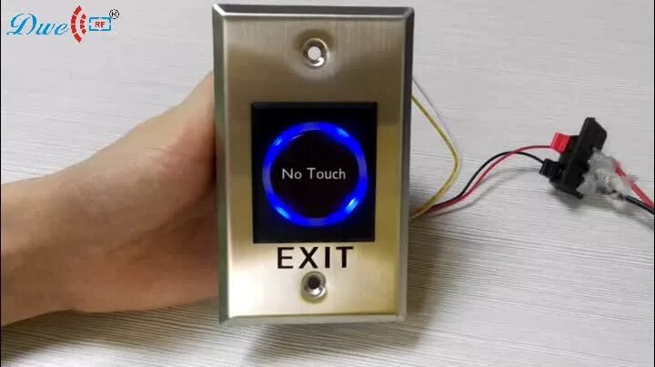 Подключение сенсорной кнопки выхода No Touch Ir Infrared Contactless Switches Exit Button Switch With No/nc/com - Bu