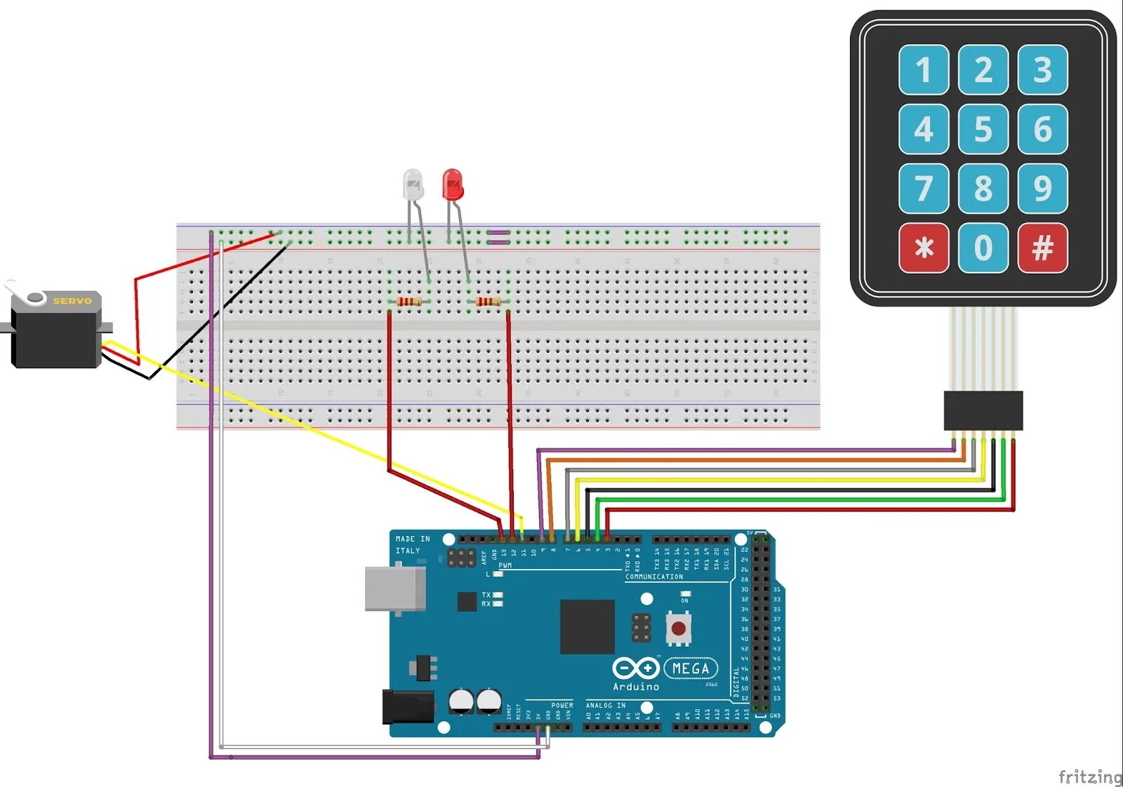 Подключение серво к датчику клавиатуры 4 3 Keypad With Servo Motor Arduino Project Hub - vrogue.co