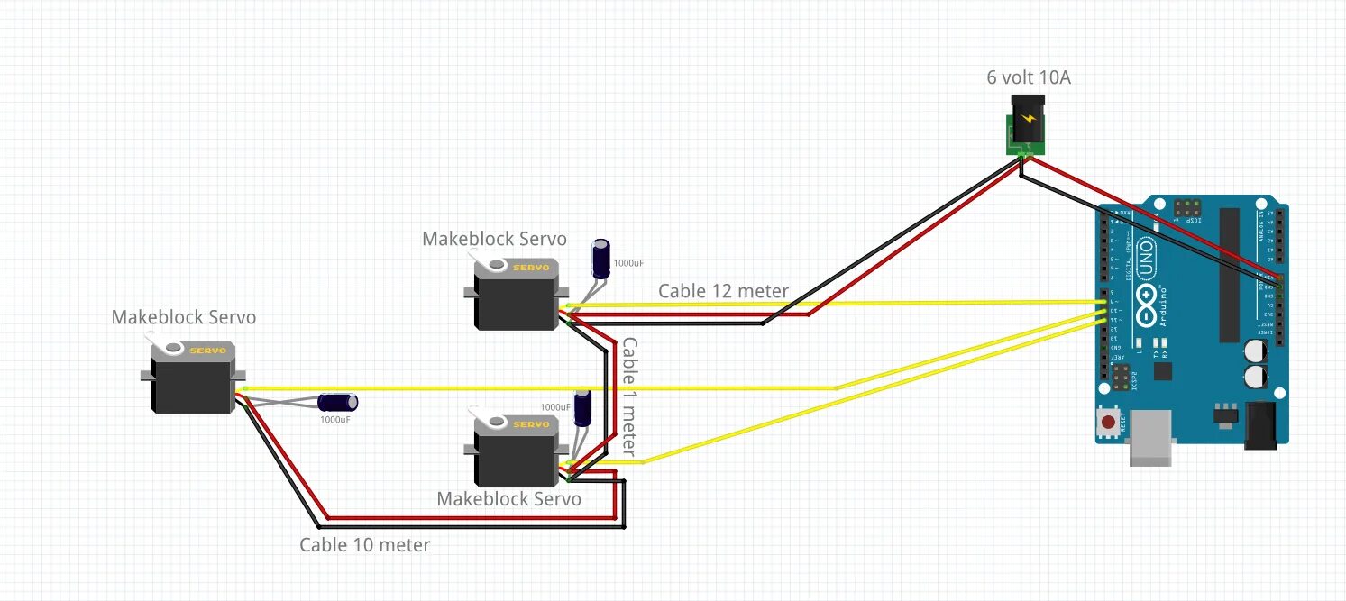 Подключение серво к датчику клавиатуры 4 3 Connecting servo to Arduino - Servo not working anymore - Makeblock Products - M