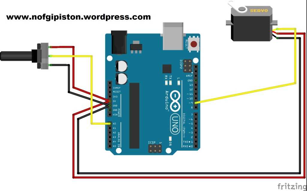 Подключение серво к датчику клавиатуры 4 3 Arduino подключение сервопривода (управление) " ардуино уроки