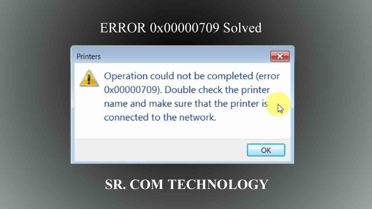 Подключение сетевого принтера ошибка 0x00000709 error 0x00000709 of printer solved within a minute - YouTube