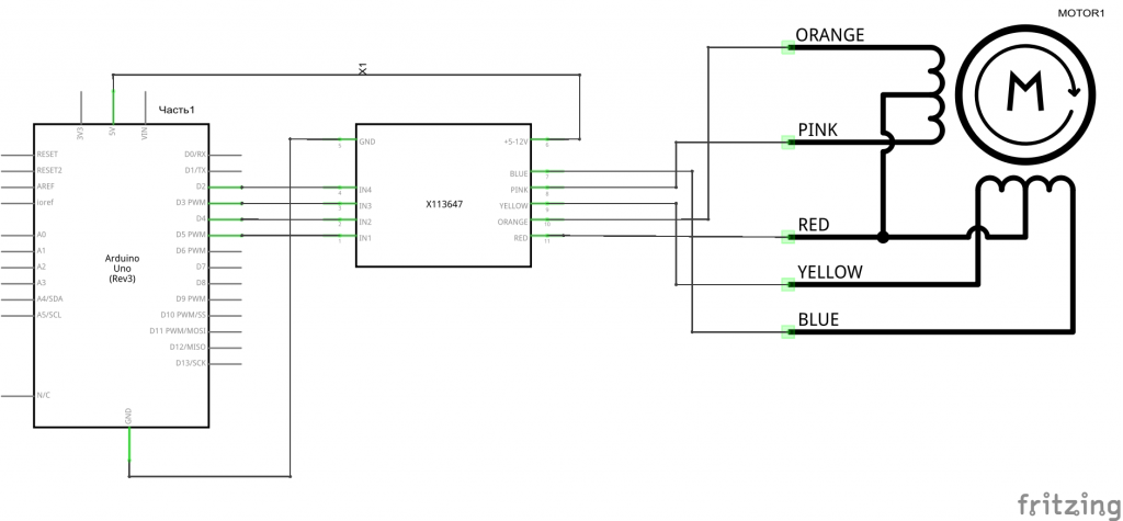 Подключение шагового двигателя через драйвер Ардуино. Шаговый двигатель