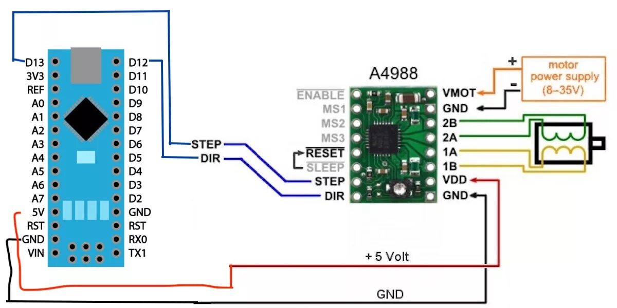 Подключение шагового двигателя к ардуино Опыт изучения Arduino. Подключение шагового двигателя. Часть программная и налад