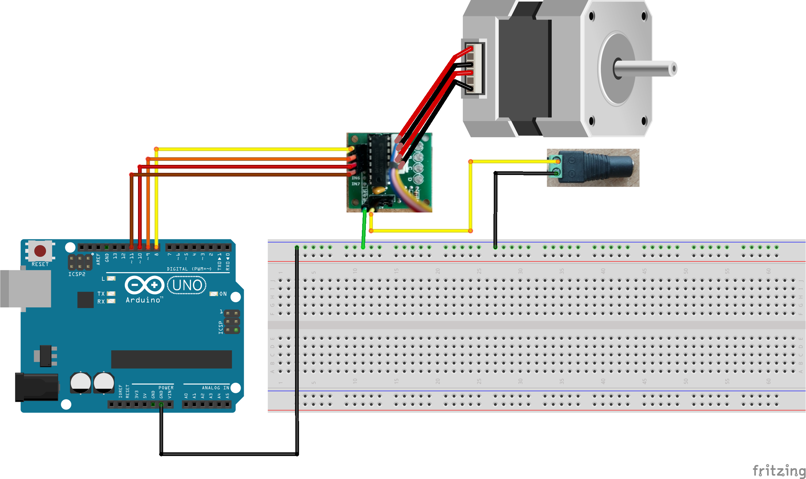 Подключение шагового двигателя к ардуино Pin op Arduino