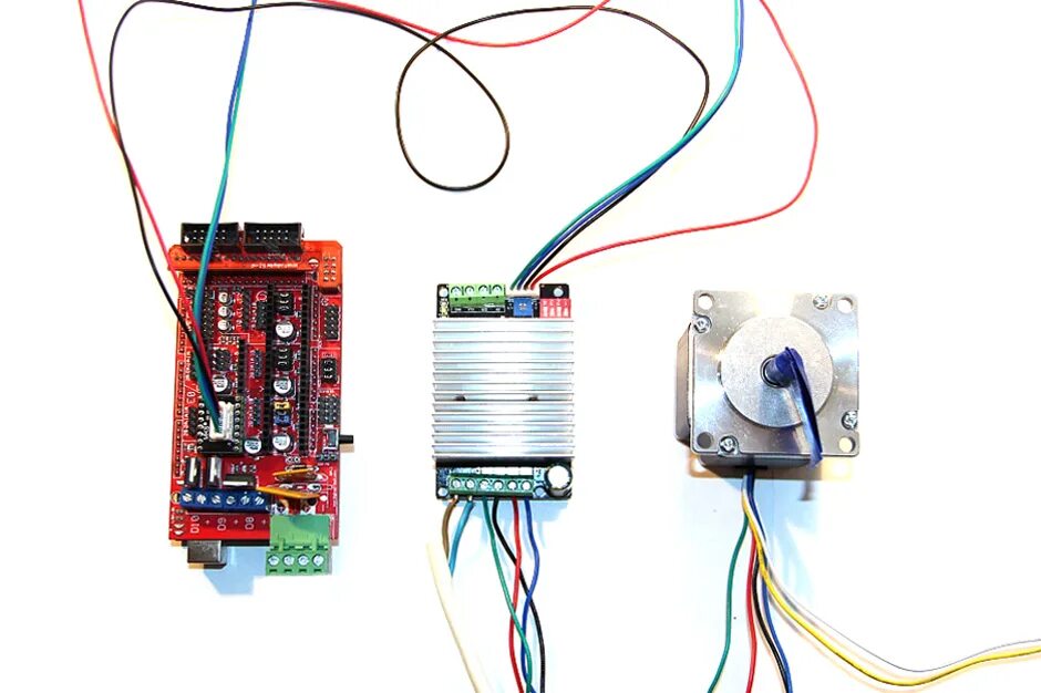 Подключение шагового двигателя к драйверу Подключение униполярного шагового двигателя NEMA 23 57HM56-2006 к RAMPS 1.4