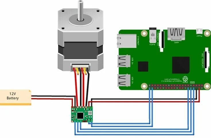 Подключение шагового двигателя nema 17 Pin on Raspberry Pi