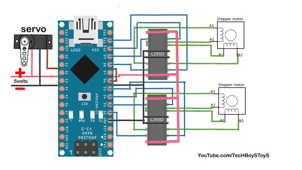 Подключение шагового двигателя от dvd к ардуино Need help in Wiring CD ROM Stepper Motor - Project Guidance - Arduino Forum