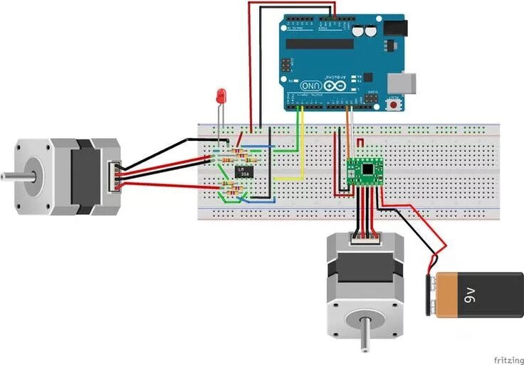 Подключение шагового двигателя от dvd к ардуино Pin on Arduino