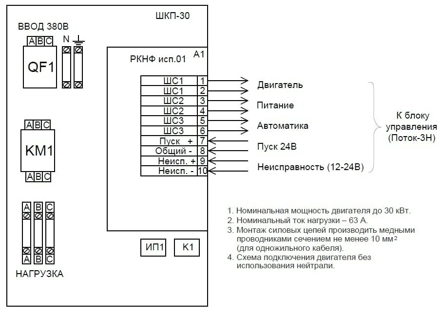 Подключение шкп 10 Болид ШКП-30 с УПП - шкаф контрольно-пусковой с устройством плавного пуска, 30 к