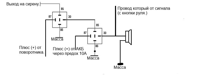 Подключение сигнала сигнализации Сигнал вместо сирены сигнализации. - Lada Калина хэтчбек, 1,4 л, 2008 года элект