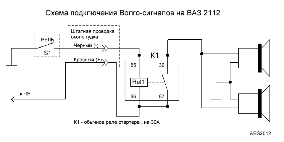 Подключение сигнала ваз 2112 Волго сигнал - Lada 21120, 1,5 л, 2003 года автозвук DRIVE2