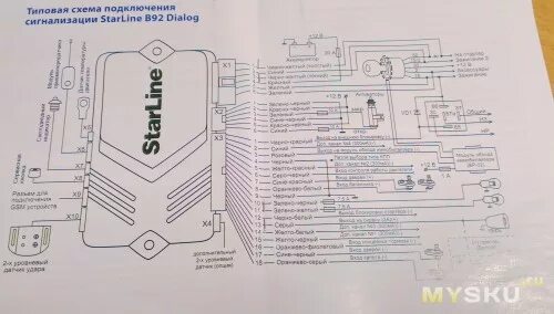 Подключение сигнализации b9 Российская сигнализация STARLINE B92 DIALOG напрямую с просторов Китая