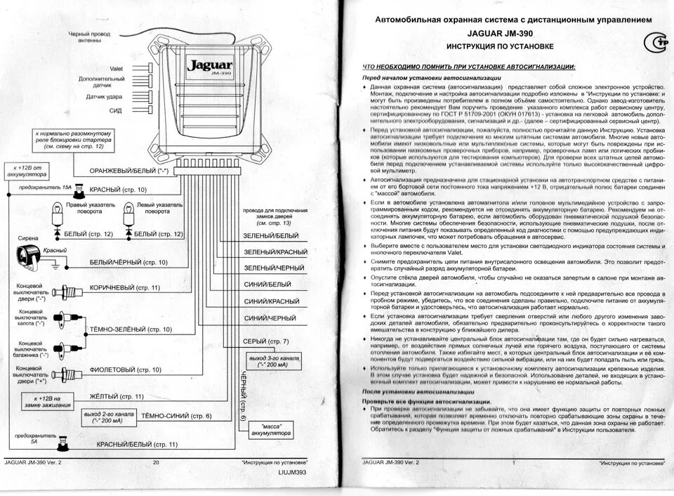 Подключение сигнализации jaguar установка сигнализации - УАЗ 31519, 2,5 л, 2003 года электроника DRIVE2