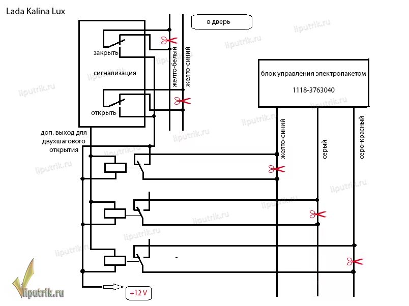 Подключение сигнализации к центральному замку калина liputrik.ru: Lada Kalina