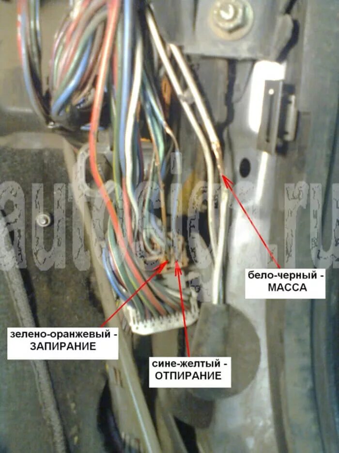 Подключение сигнализации к центральному замку тойота Установка сигнализации на Toyota Caldina 1996-1997 - подключение автосигнализаци