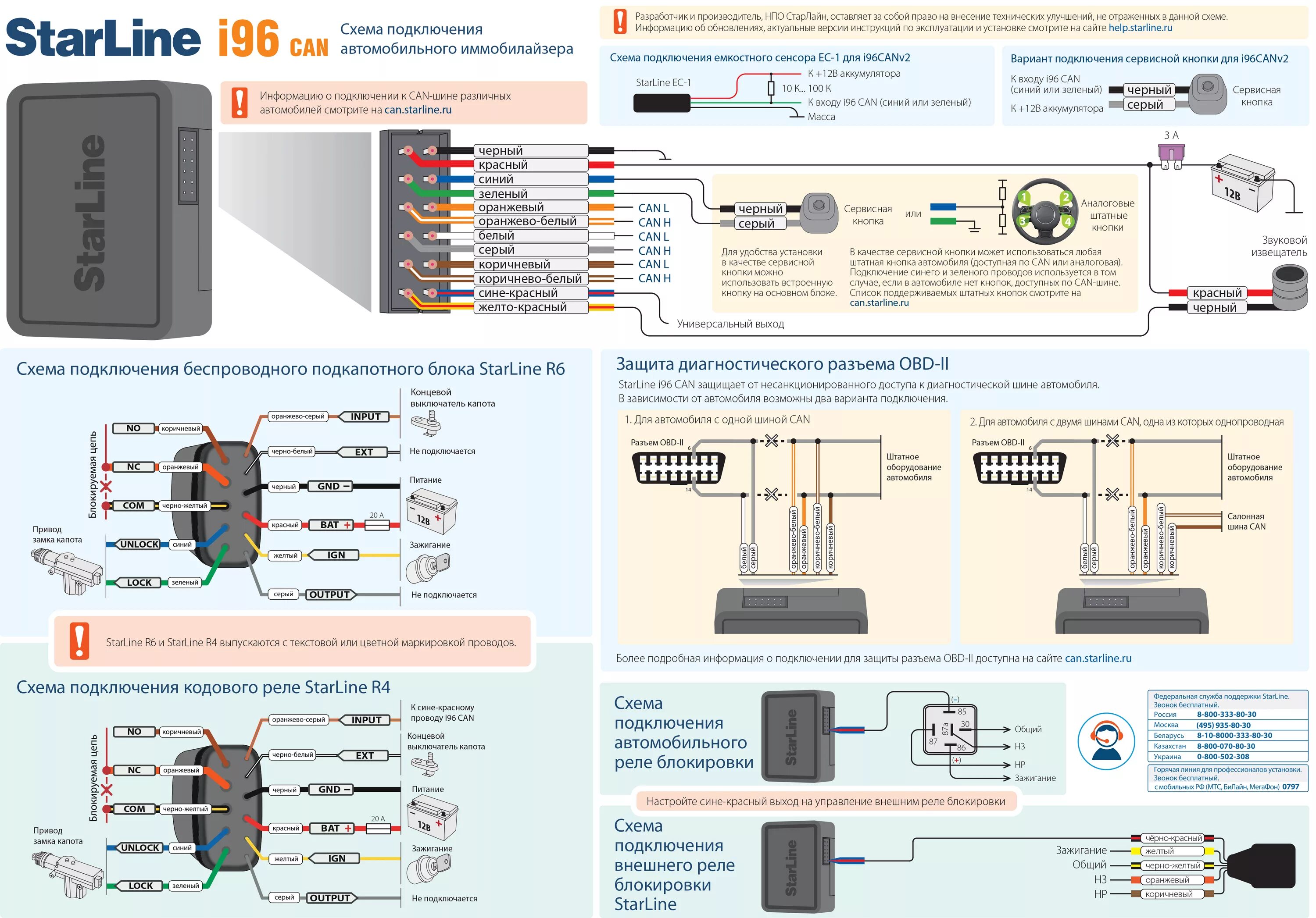 Подключение сигнализации по can шине Иммобилайзер StarLine I96 обзор, характеристика, надежность