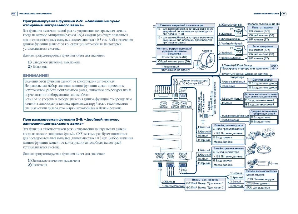 Подключение сигнализации шерхан магикар 5 Магикар 9 инструкция по установке: инструкция по эксплуатации сигнализации для ч