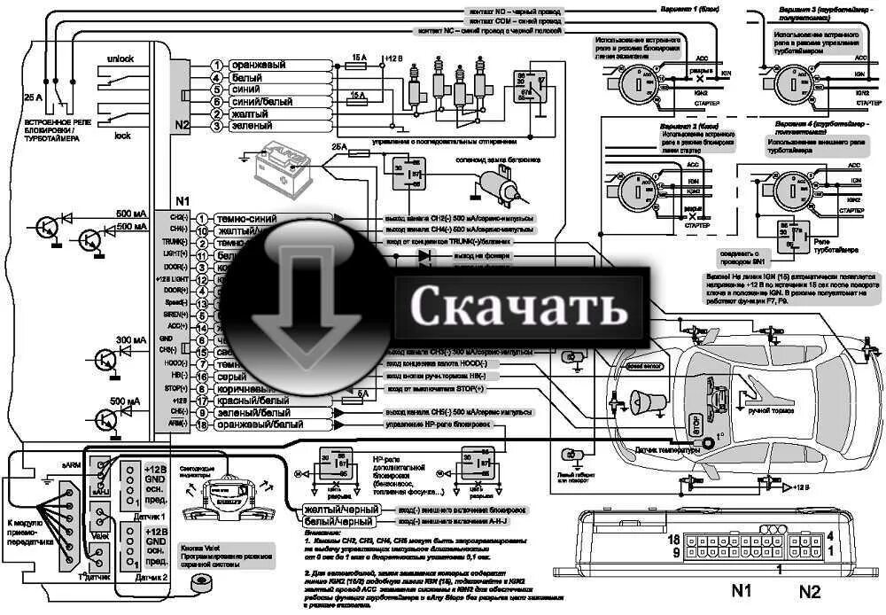 Подключение сигнализации шериф Картинки РЕЖИМЫ СИГНАЛИЗАЦИИ ШЕРИФ