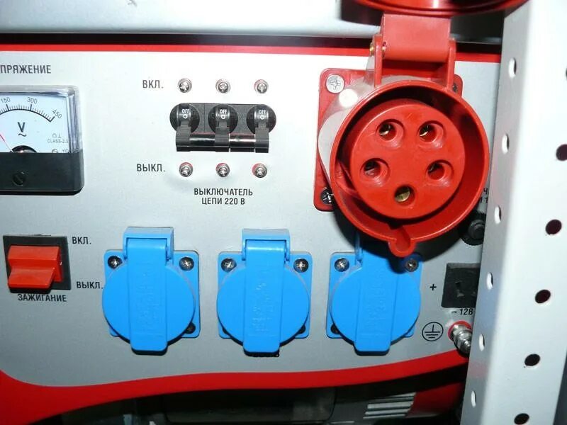 Подключение силовой розетки к генератору Генератор ЗУБР бензиновый ЗЭСБ-5500-ЭФН (эл.стартер, 380 V,набор для перемещения