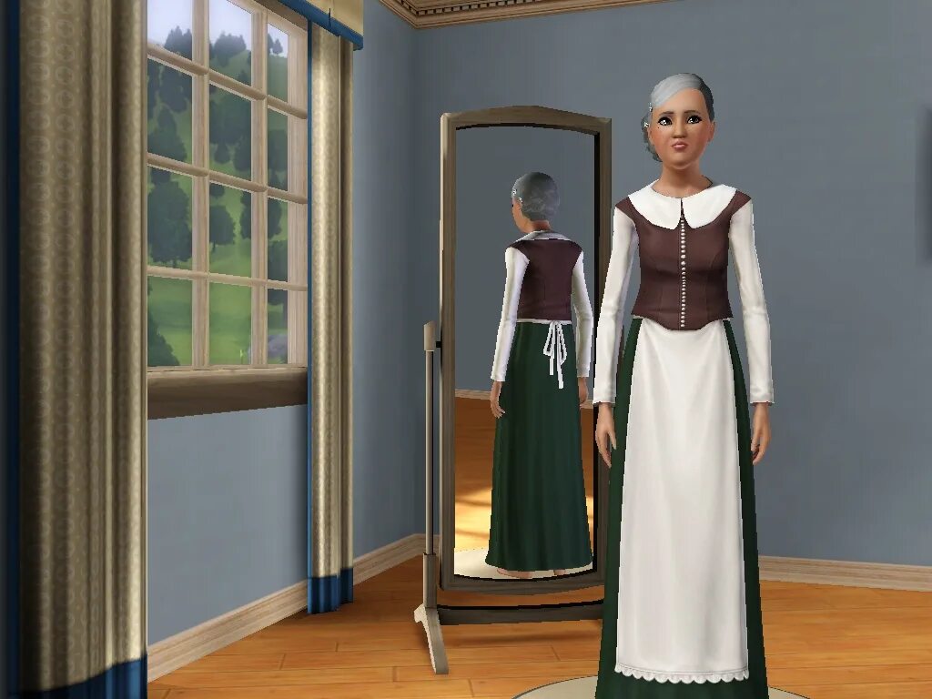 Подключение sims 3 Jamestown Dress Sims 3 Store Dressing Room