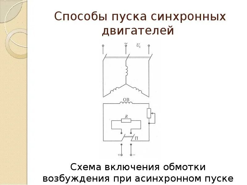 Подключение синхронного двигателя Синхронные машины - презентация, доклад, проект скачать