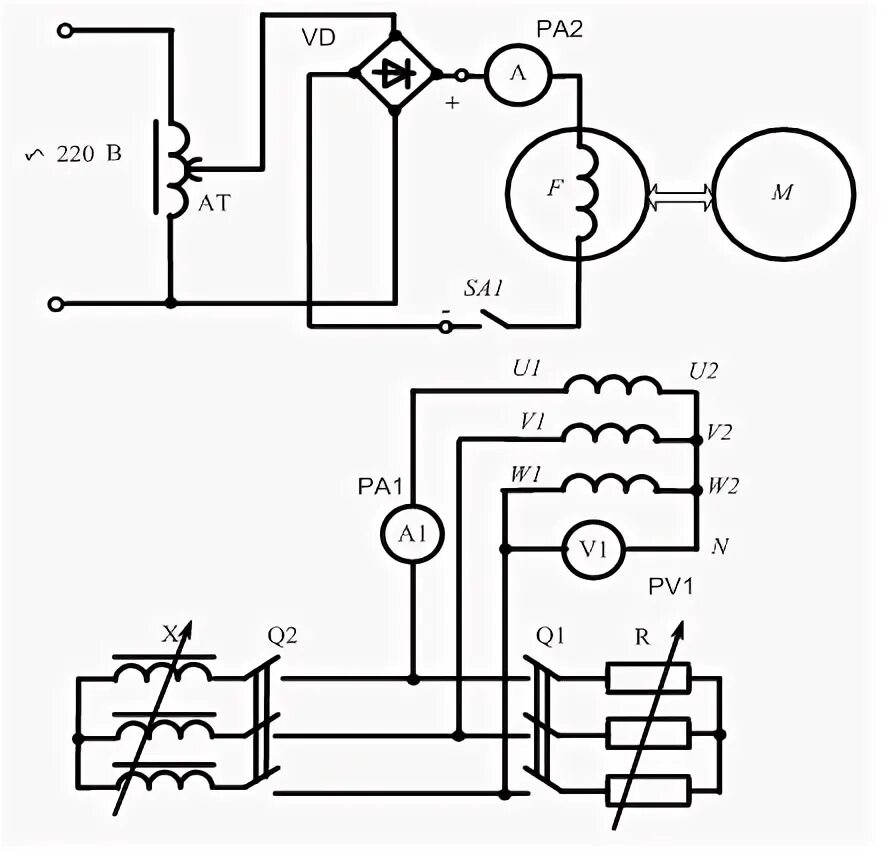 Подключение синхронного генератора Электрооборудование и измерительные приборы