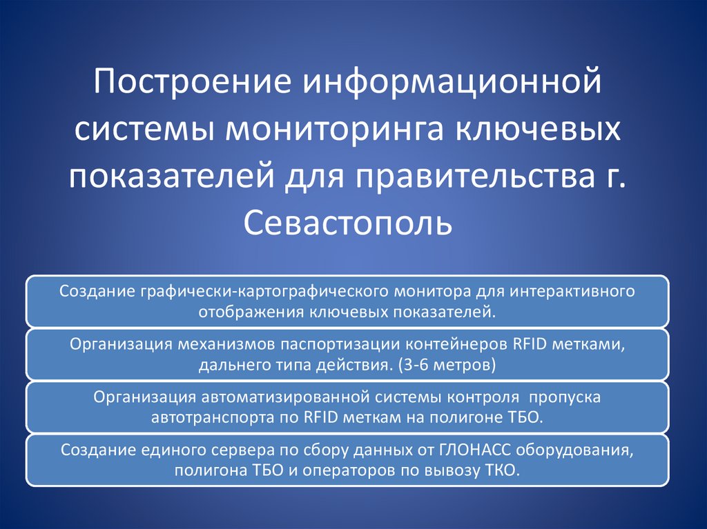 Подключение системы мониторинга в сфере межнациональных отношений Современные технологии контроля в сфере контроля вывоза ТКО в городе Севастополь