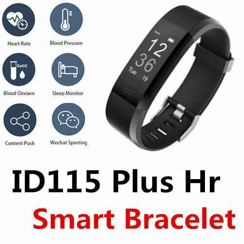 Подключение smart band active к телефону Brazalete Bluetooth ID115 Plus HR Pulsera Inteligente Bluetooth Impermeable Cont