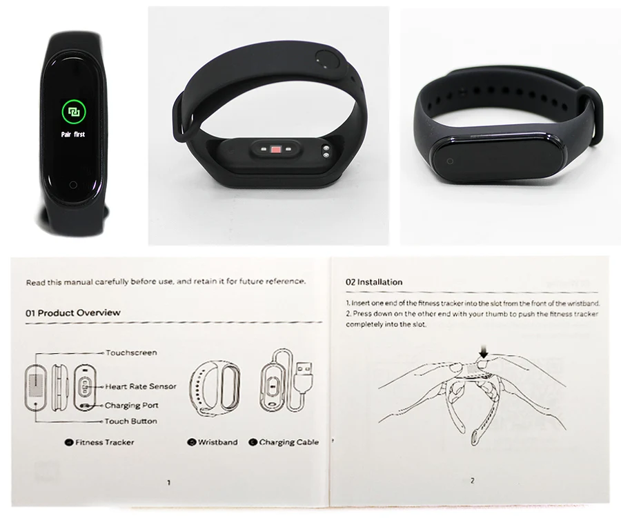 Подключение smart band active к телефону Wholesale Global Version Xiaomi Official Xiaomi Mi Smart Band 4 From m.alibaba.c