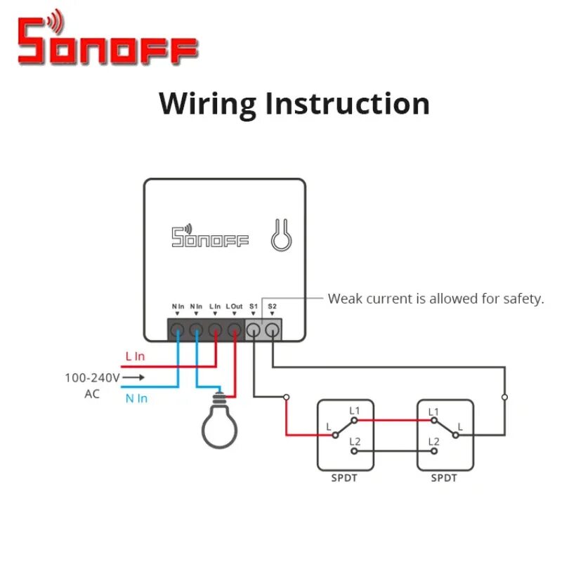 Подключение смарт реле SONOFF Zigbee Mini ZBMINI DIY смарт-переключатель релейный выключатель модуль 2 