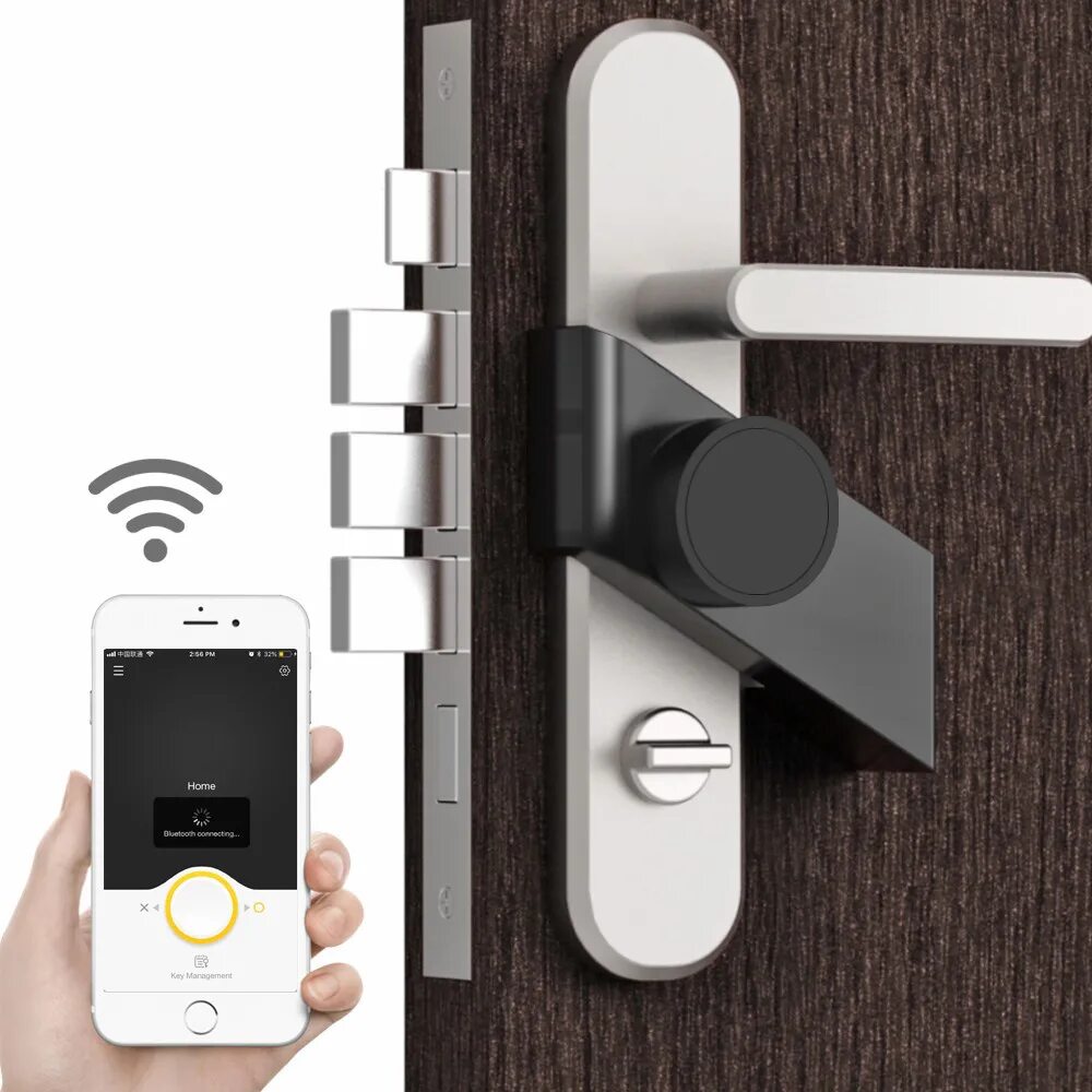 Подключение смарт замка levinson Sherlock S3 Smart Lock Home Keyless Lock Bluetooth Wireless Open Or Close Door B