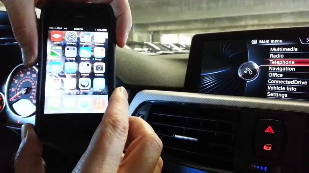 Подключение смартфона к машине How to bluetooth iphone to BMW idrive system - 2013 model year & newer - YouTube