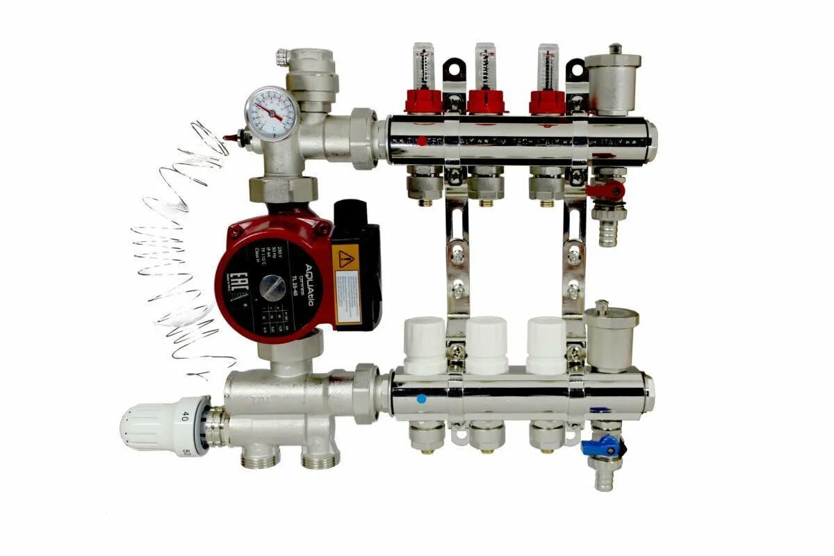 Подключение смесительного узла теплого пола тим Узел теплого пола в сборе - CormanStroy.ru