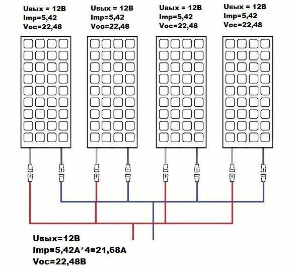 Подключение солнечных панелей схема 12 вольт Как подключить солнечную панель - схемы и порядок подключения