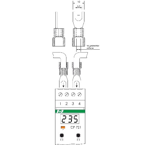Подключение ср 721 1 Реле контроля напряжения СР-721 СООО Евроавтоматика ФиФ EA04.009.003, СтройКа