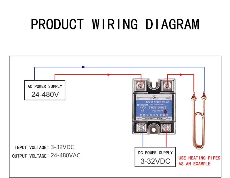 Подключение ssr реле 100A Промышленные твердотельные реле MGR-1 D48100 с защитными крышками защитный 