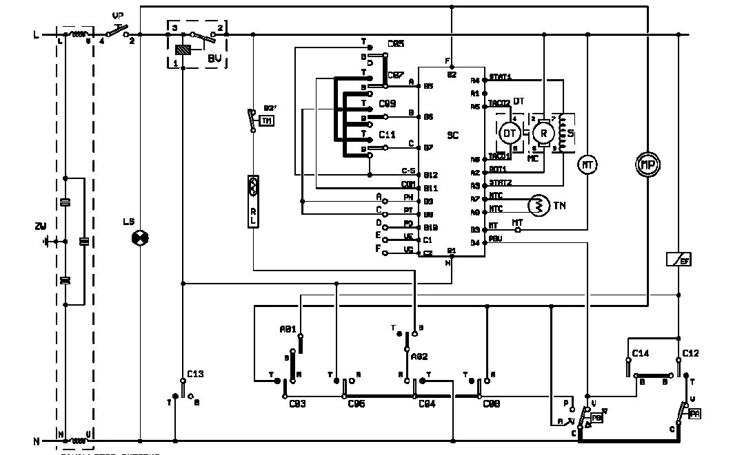 Подключение ст машины CANDY CI100T BLU Service Manual download, schematics, eeprom, repair info for el