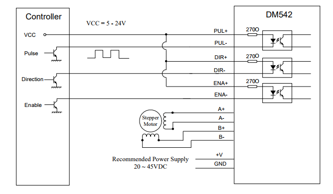 Подключение стандартных устройств Using NEMA 34 with DM 542 driver - Motors, Mechanics, Power and CNC - Arduino Fo