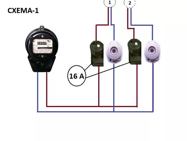 Подключение старого электросчетчика однофазного схема Ответы Mail.ru: Как правильно сменить электрические пробки на автоматы.