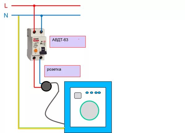 Подключение стиральной машины через реле схема Какой автомат ставить на стиральную машину HeatProf.ru