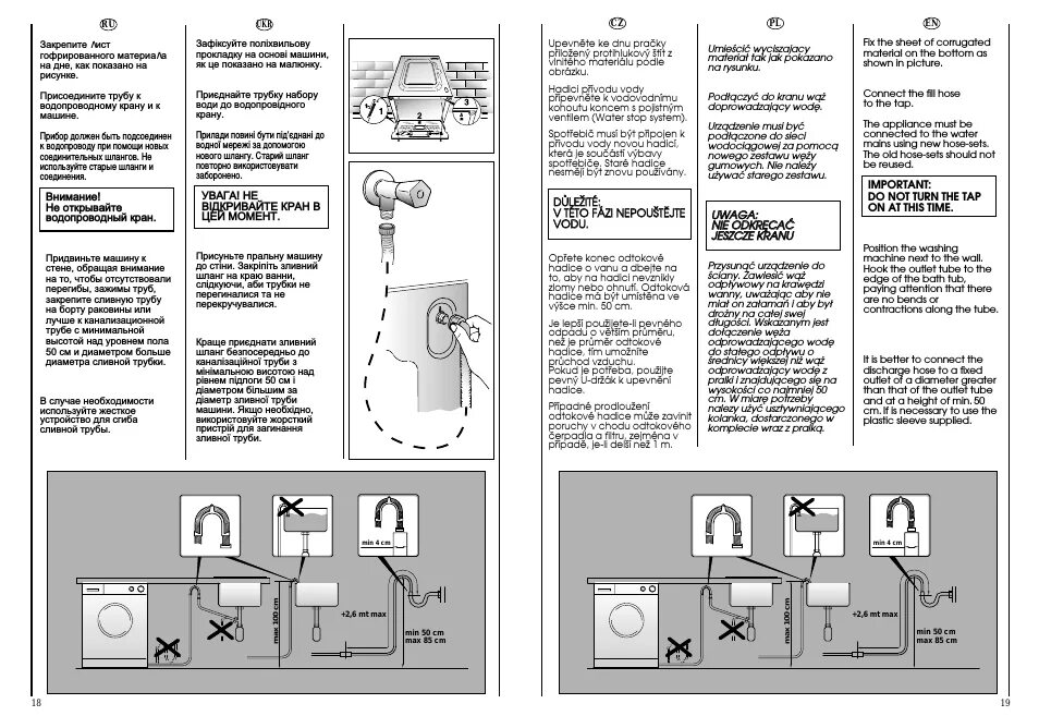 Подключение стиральной машины канди Candy CSBL 100: Instruction manual and user guide in Russian