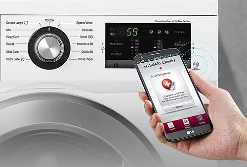 Подключение стиральной машины lg к wifi LG F1296TDA 6 Motion Direct Drive 8kg 1200rpm Freestanding Washing Machine White