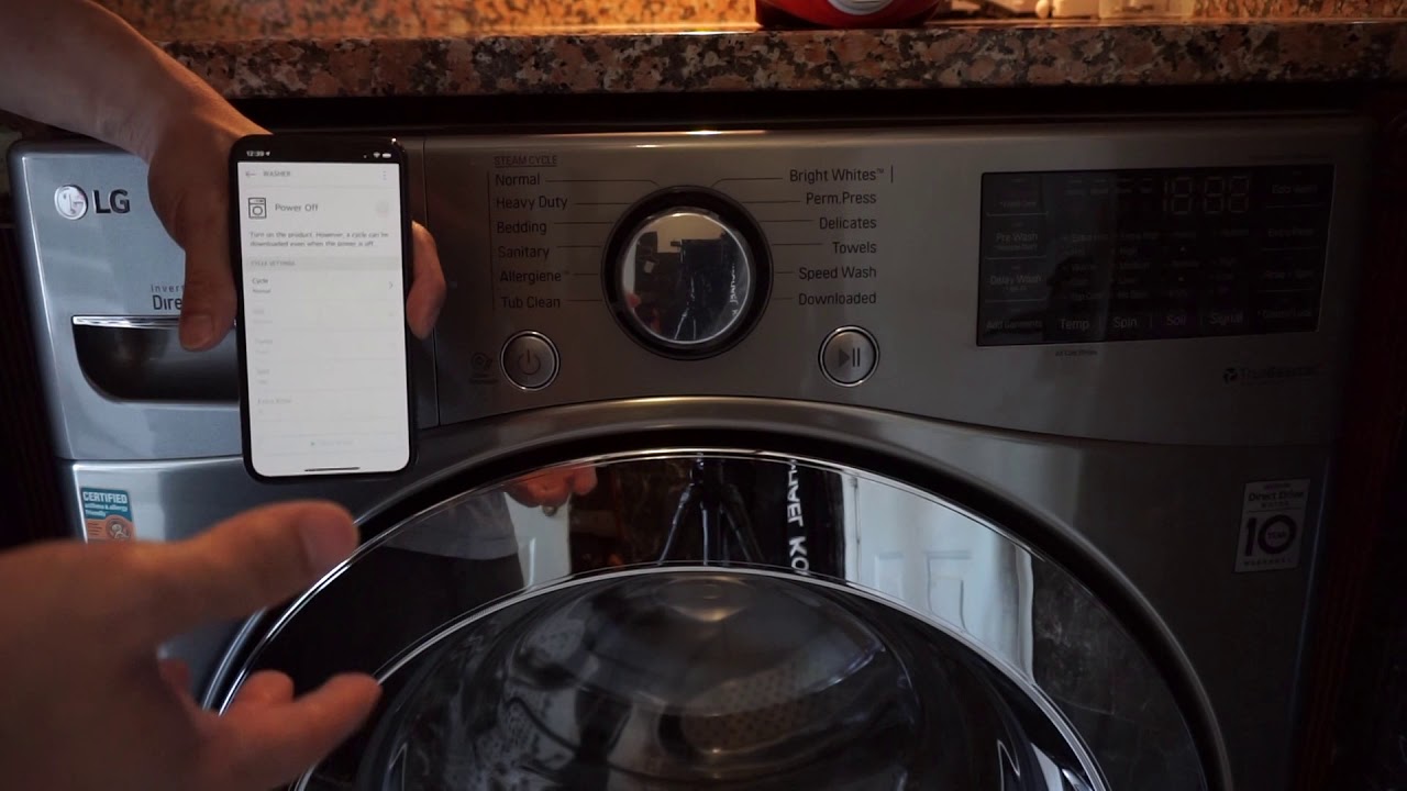 Подключение стиральной машины lg к wifi Easy Connect LG Washer to Wi-Fi Step-by-Step Instructions - Smart ThinQ App - Yo