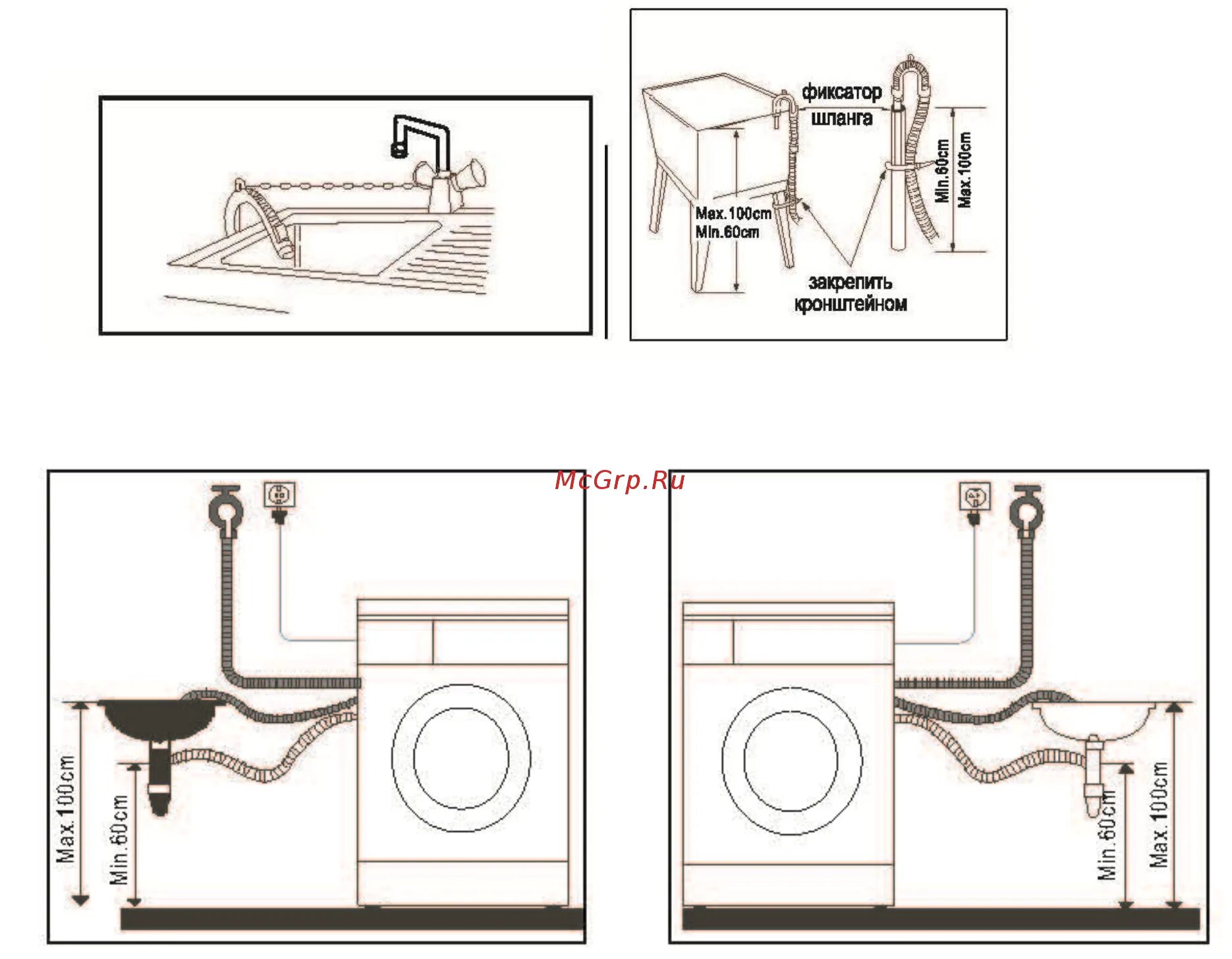 Подключение стиральной машины схема выводов Midea MV-WMF610C Инструкция по эксплуатации онлайн 8/23 204940