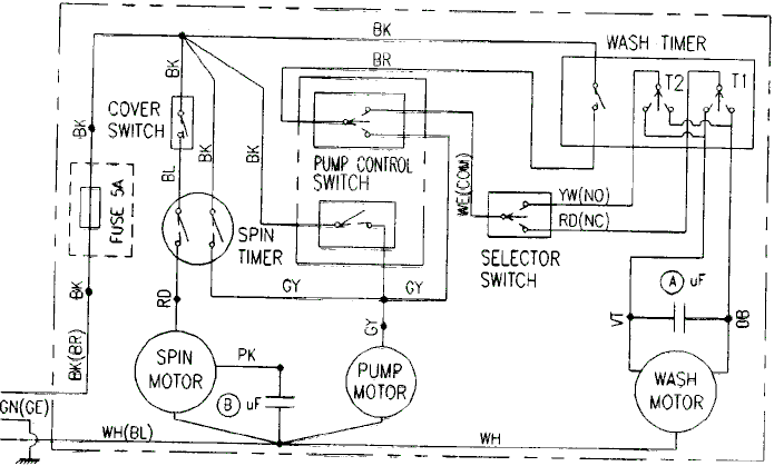 Подключение стиральных машин daewoo Схема на Daewoo DW3600P :data-chip.ru