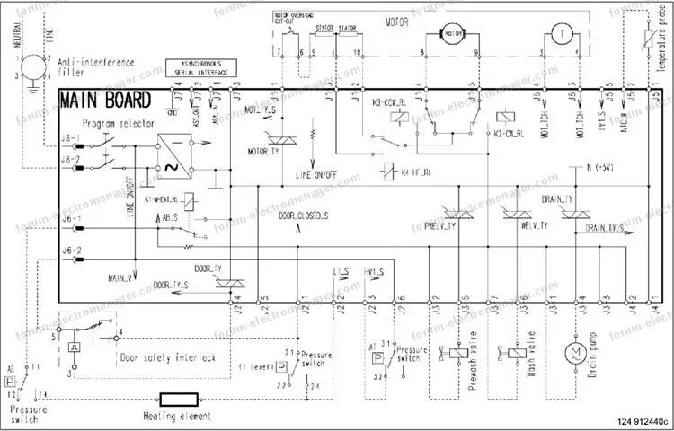 Подключение стиральных машин electrolux Dépannage électroménager questions machine à laver schéma électrique lave linge 